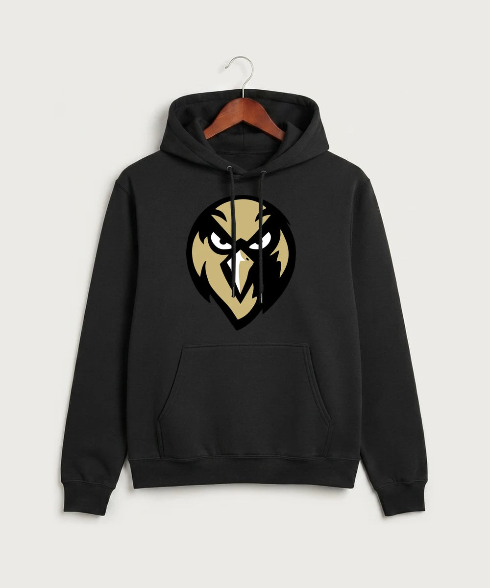 Hudson Catholic High School Soccer Team Store - Jet Black Port & Co Core Fleece Pullover Hooded Sweatshirt. PC78H