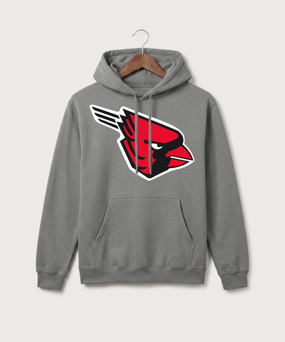 GF E2E Test 02 Track and Field - Medium Grey Port & Co Core Fleece Pullover Hooded Sweatshirt. PC78H