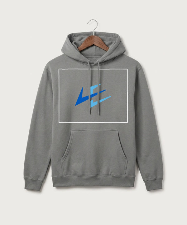 Leading Edge Wyoming Team Store - Medium Grey Port & Co Core Fleece Pullover Hooded Sweatshirt. PC78H