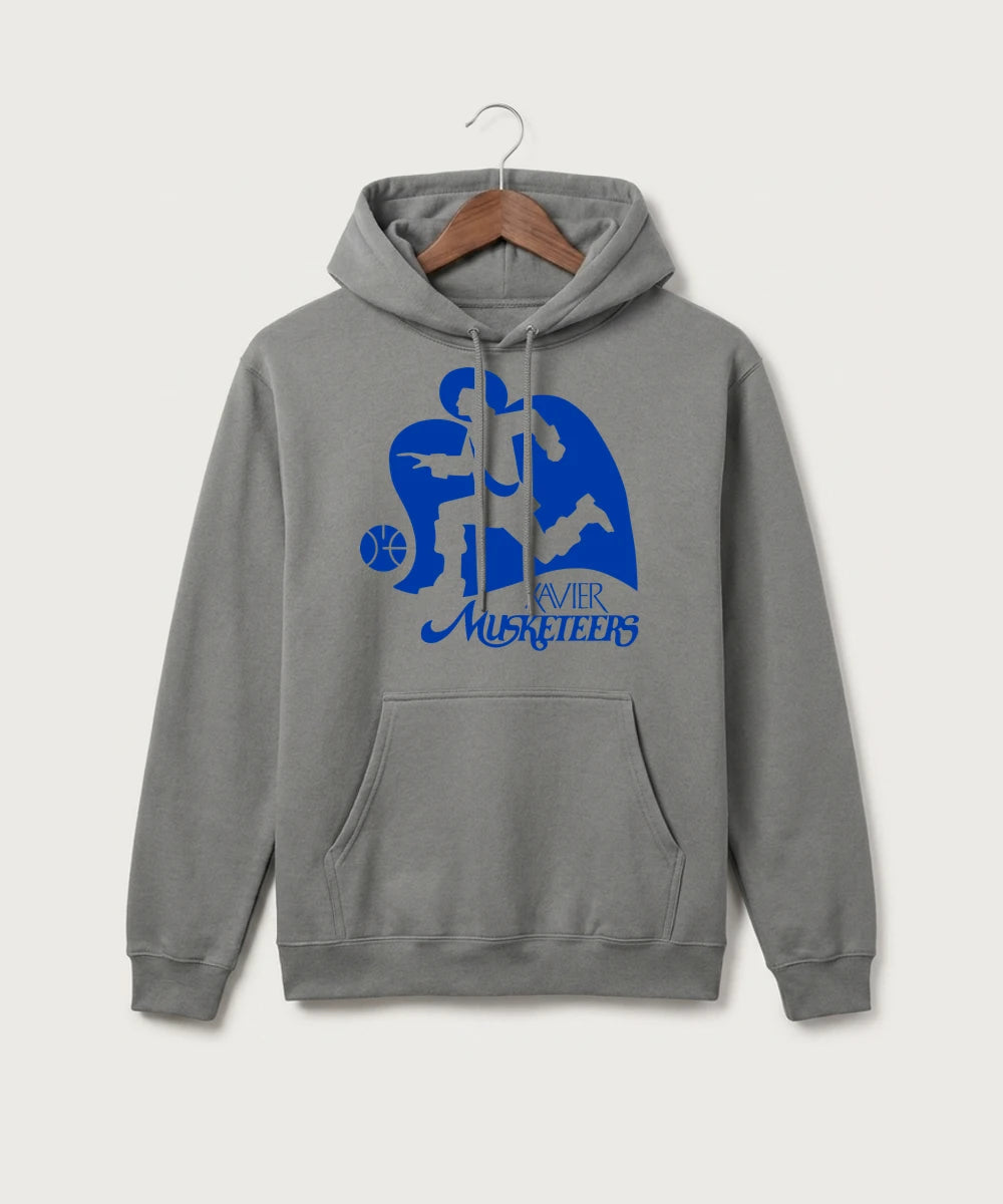 GhostFit Team Store E2E 1790034338 - Medium Grey Port & Co Core Fleece Pullover Hooded Sweatshirt. PC78H