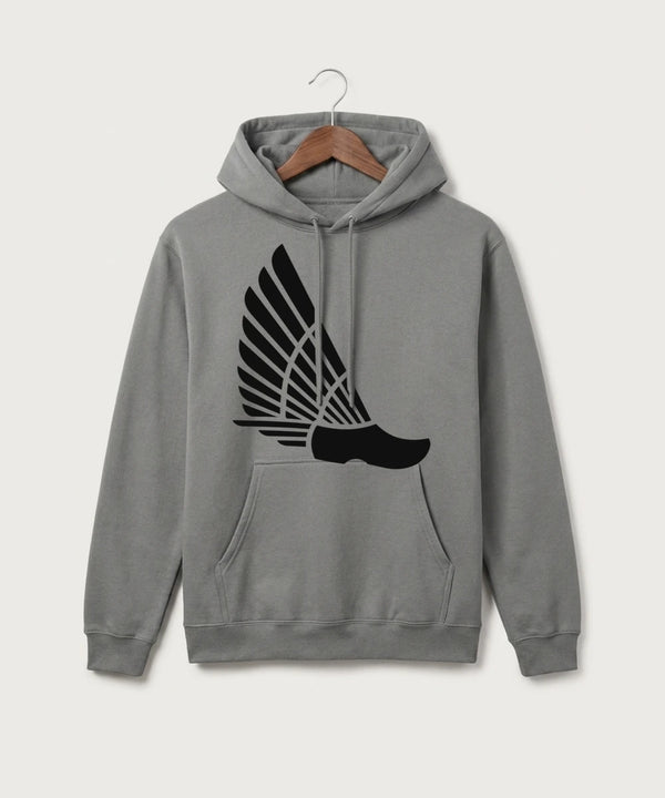 Edgerton High School Band Team Store - Medium Grey Port & Co Core Fleece Pullover Hooded Sweatshirt. PC78H