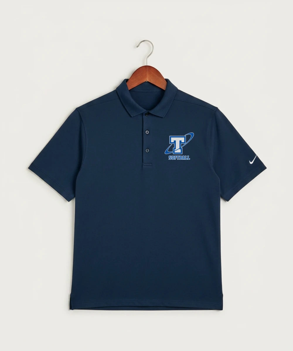 Papillion La Vista South Titan Softball Team Store - Navy Polo - Left Chest