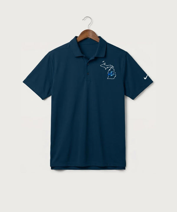 Leading Edge Michigan Team Store - Navy Polo