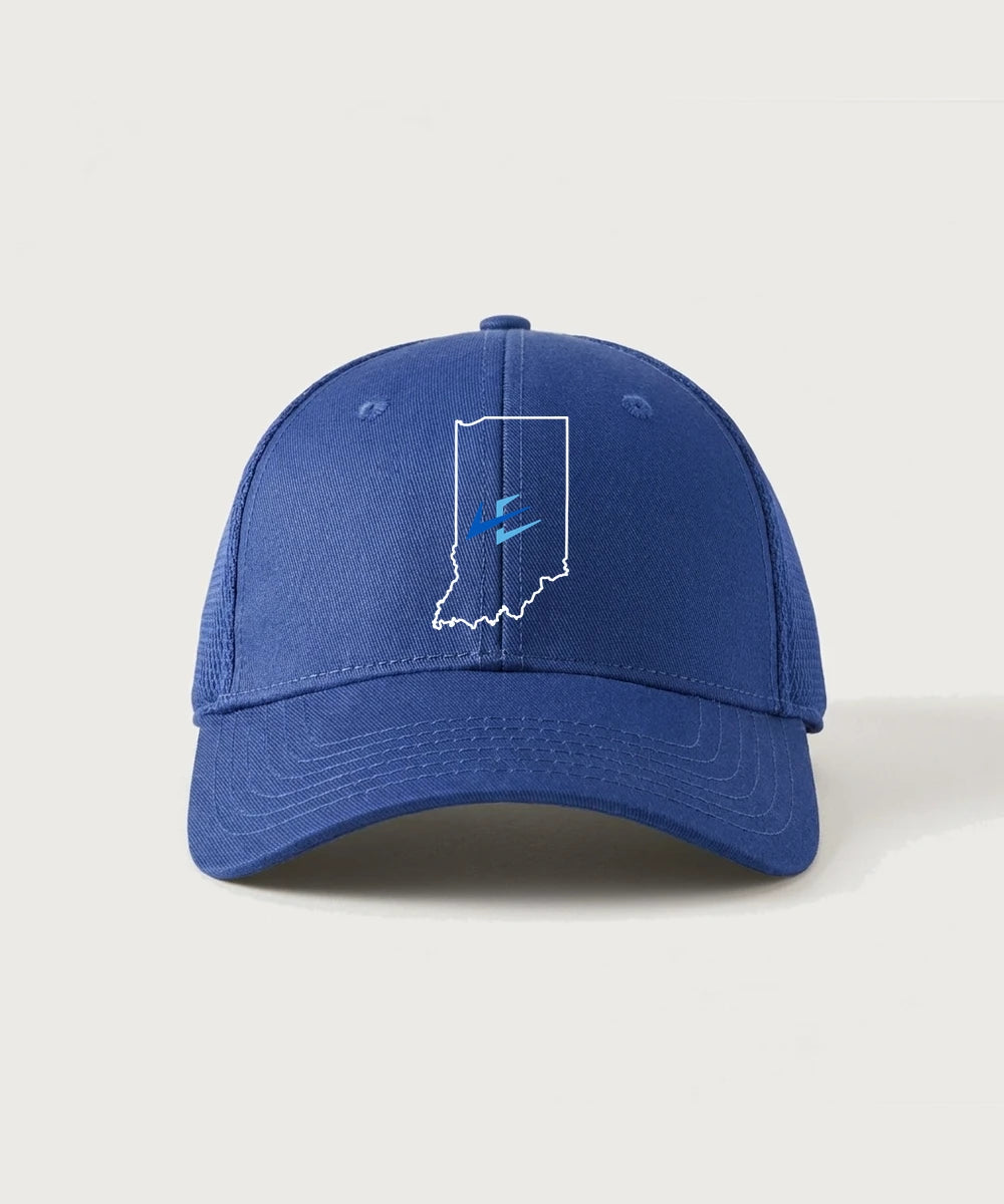 Leading Edge Indiana Team Store - Royal New Era - Stretch Mesh Cap. NE1020