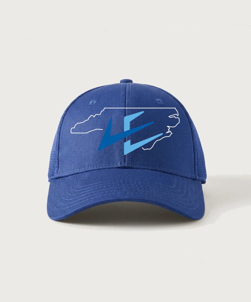 Leading Edge North Carolina Team Store - Royal New Era - Stretch Mesh Cap. NE1020