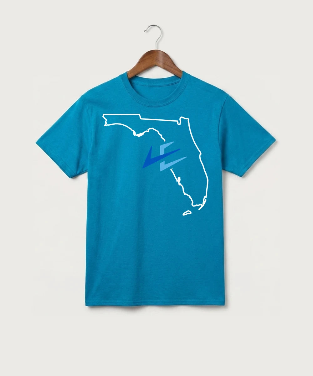 Leading Edge Florida Team Store - Sapphire Port & Co Core Cotton Tee. PC54