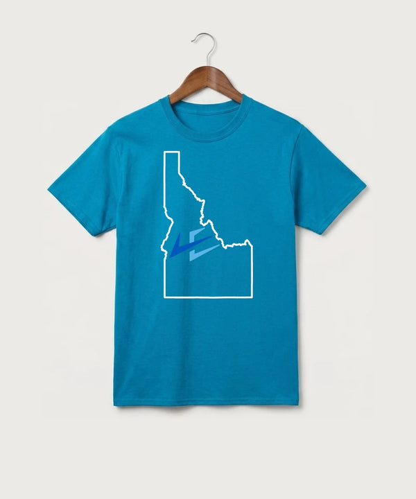 Leading Edge Idaho Team Store - Sapphire Port & Co Core Cotton Tee. PC54