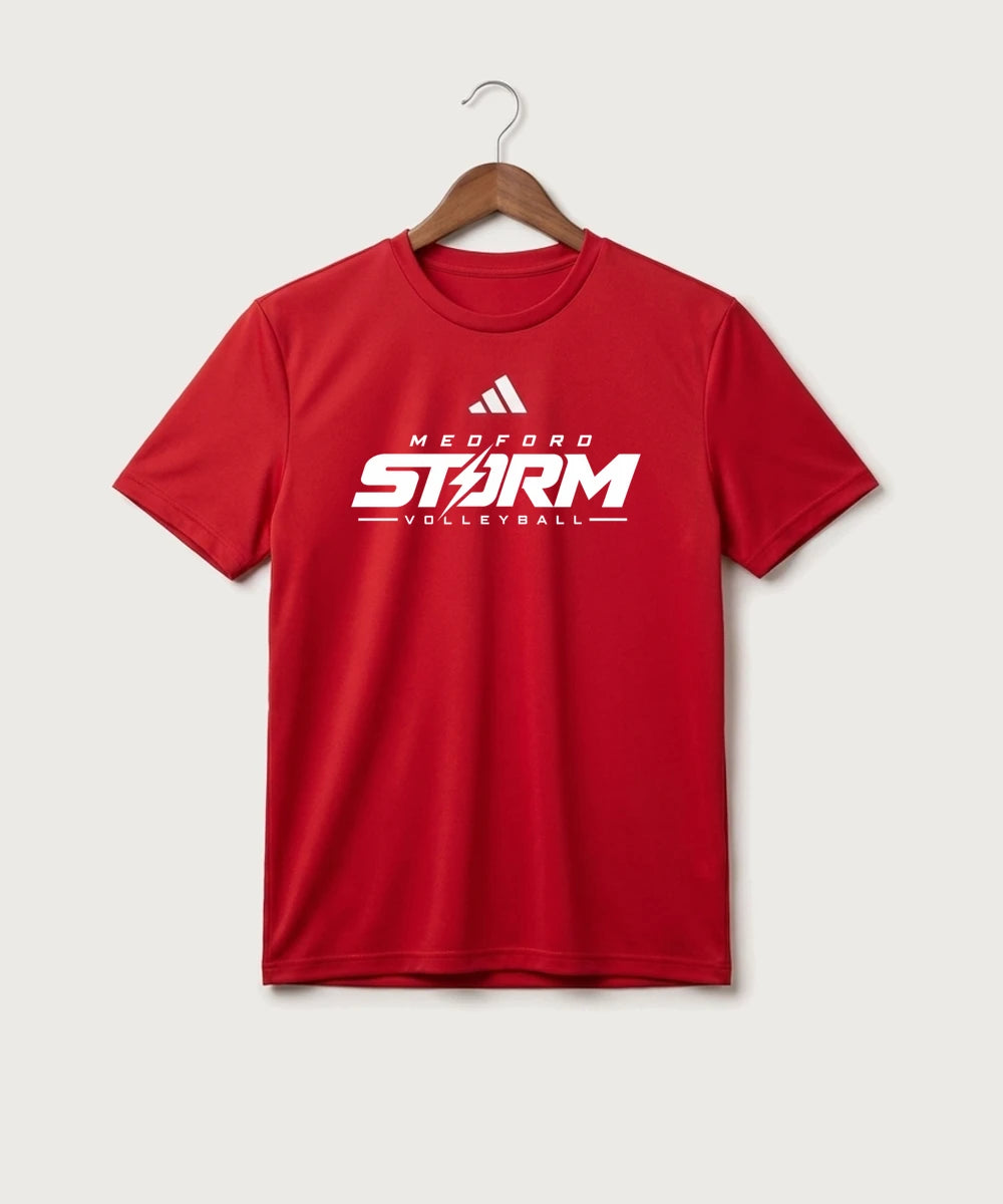 Medford Storm High School Volleyball Team Store - Team Power Red/ White Men's Pregame T-Shirt