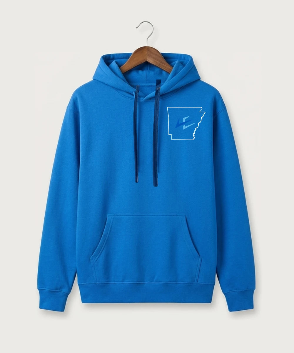 Leading Edge Arkansas Team Store - True Royal Hoodie Value - Left Chest