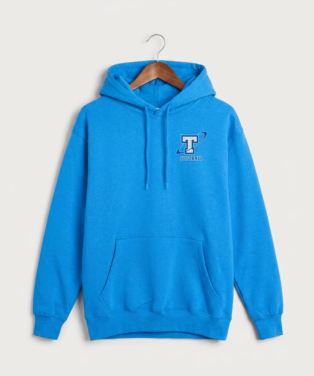 Papillion La Vista South Titan Softball Team Store - True Royal Hoodie Value - Left Chest