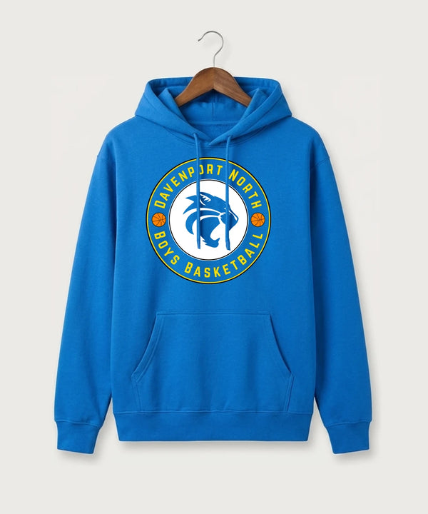 Davenport North High School Basketball Team Store - True Royal Hoodie Value
