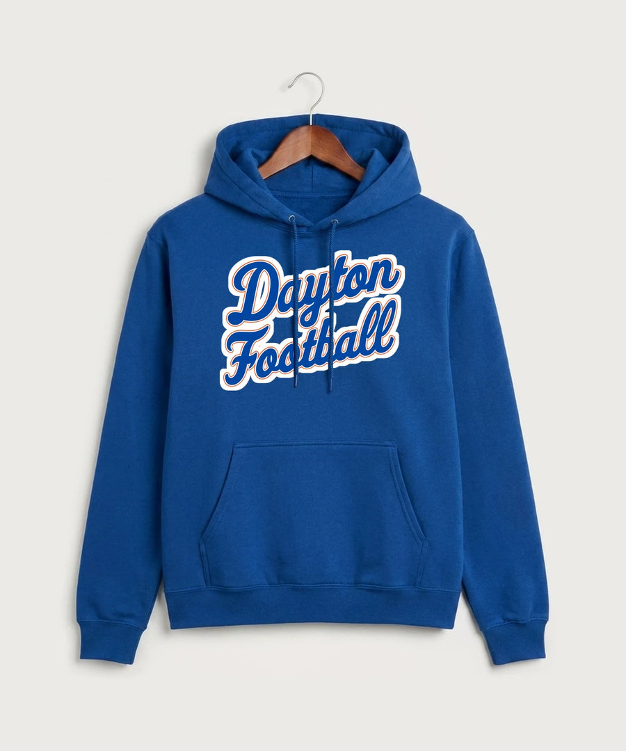 Jonathan Dayton High School Football Team Store - True Royal Port & Co Core Fleece Pullover Hooded Sweatshirt. PC78H