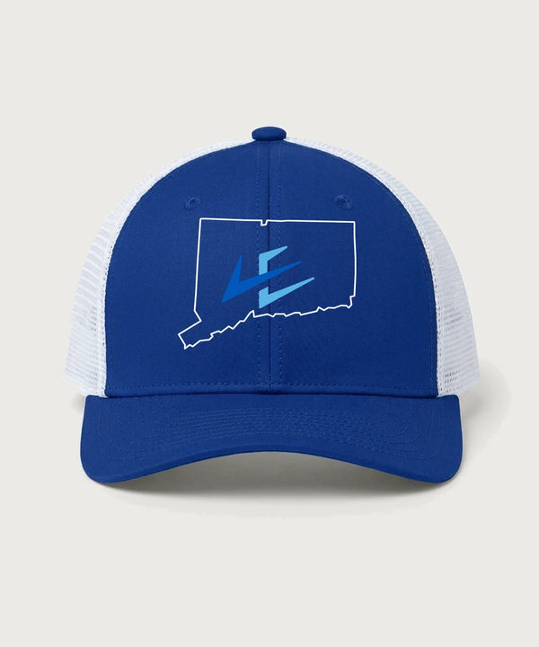Leading Edge Connecticut Team Store - True Royal/ White Sport-Tek Club Trucker Cap STC46
