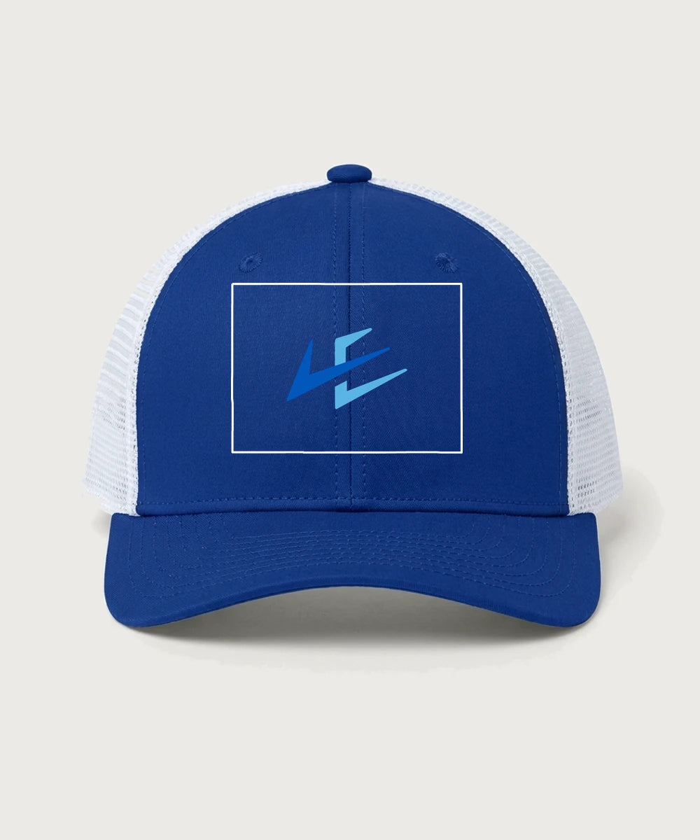 Leading Edge Colorado Team Store - True Royal/ White Sport-Tek Club Trucker Cap STC46