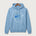 Leading Edge Wisconsin Team Store - Tundra Blue Port & Co Core Fleece Pullover Hooded Sweatshirt. PC78H