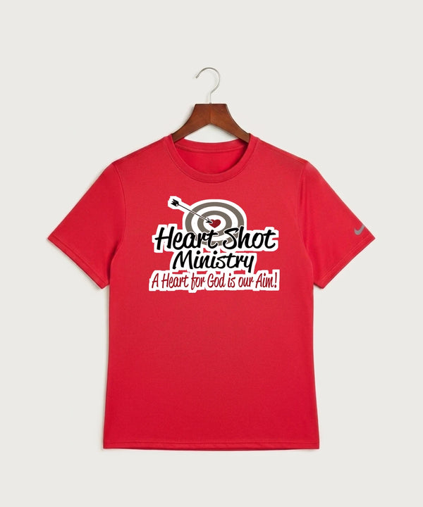 Heart Shot Ministry Archery Team Store - University Red Nike Swoosh Sleeve rLegend Tee NKDX8730