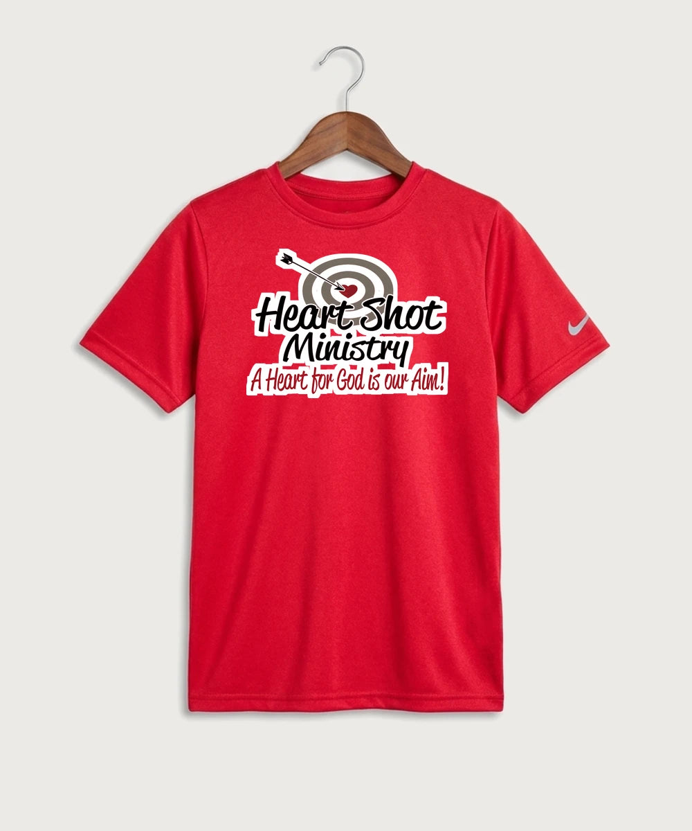 Heart Shot Ministry Archery Team Store - University Red Nike Youth Swoosh Sleeve rLegend Tee NKDX8787