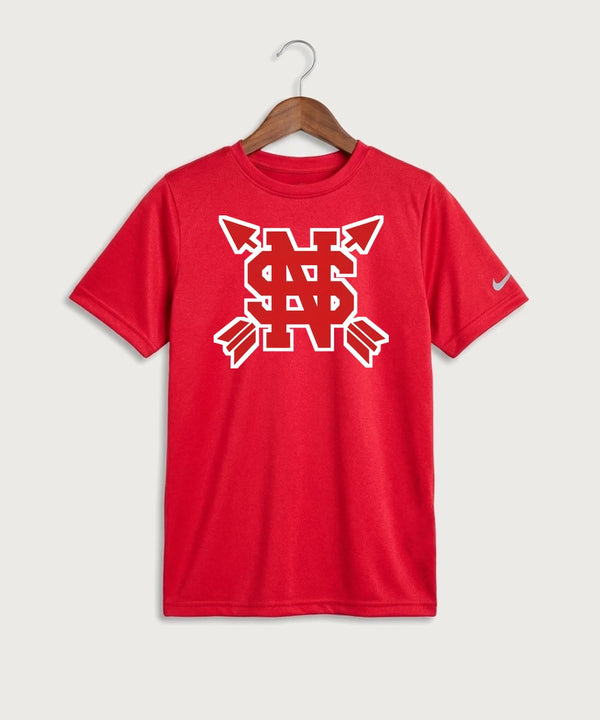 Lancer Archer Club Archery Team Store - University Red Nike Youth Swoosh Sleeve rLegend Tee NKDX8787