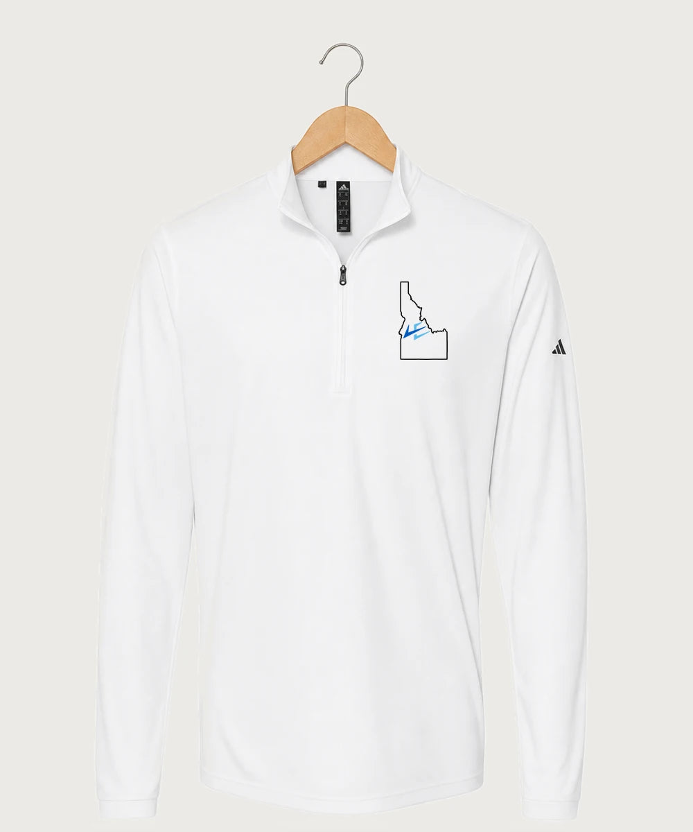 Leading Edge Idaho Team Store - White Men's Ultimate365 Lightweight Quarter-Zip Pullover