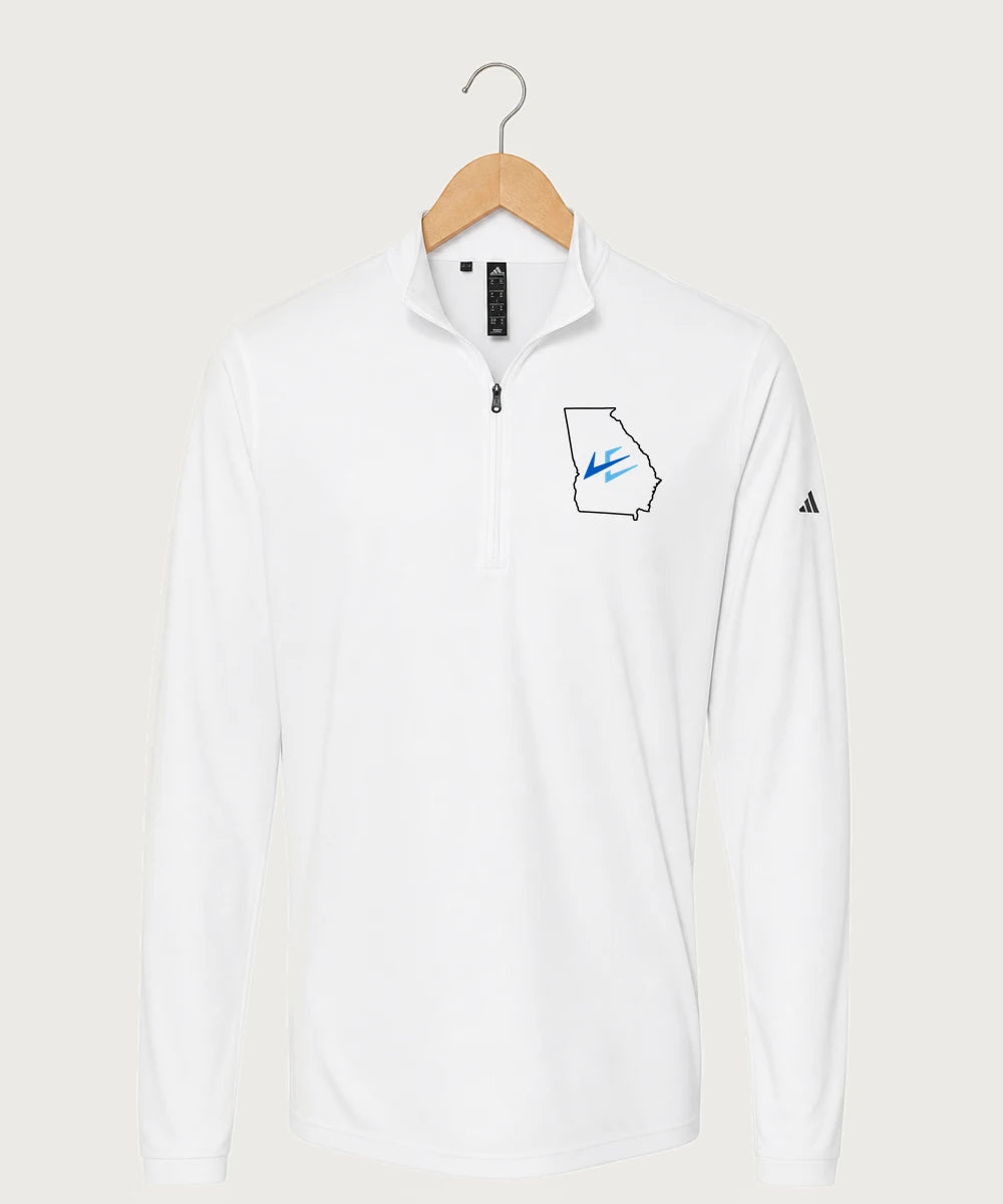 Leading Edge Georgia Team Store - White Men's Ultimate365 Lightweight Quarter-Zip Pullover