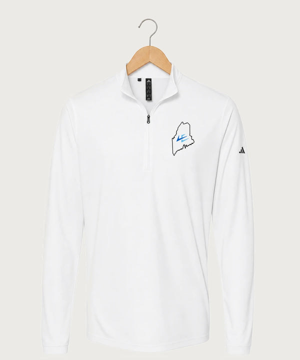 Leading Edge Maine Team Store - White Men's Ultimate365 Lightweight Quarter-Zip Pullover