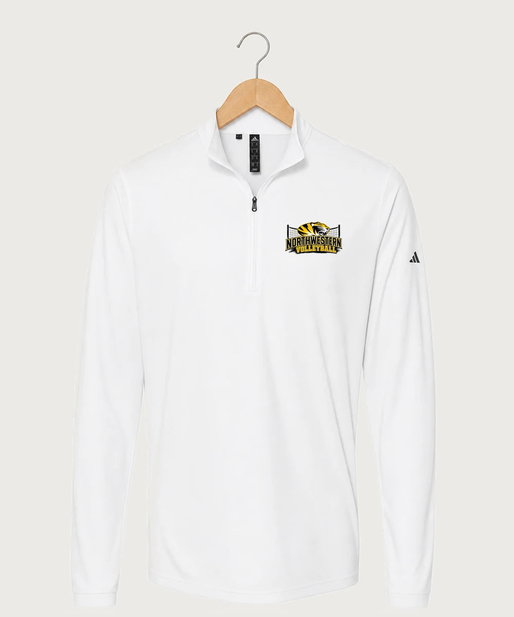 Northwestern Volleyball - White Men's Ultimate365 Lightweight Quarter-Zip Pullover