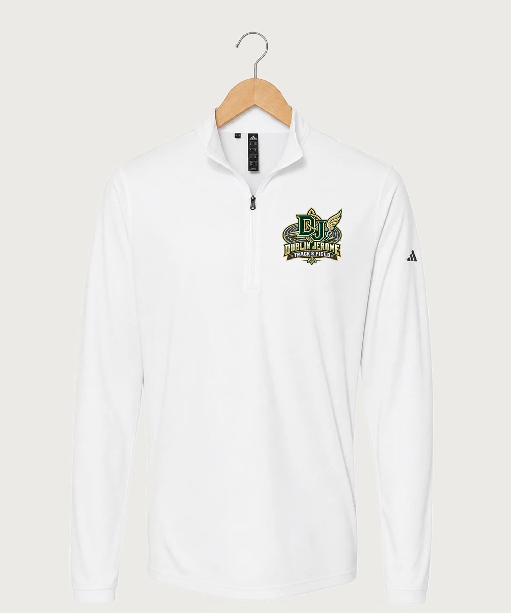Dublin Jerome Track & Field Team Store - White Men's Ultimate365 Lightweight Quarter-Zip Pullover