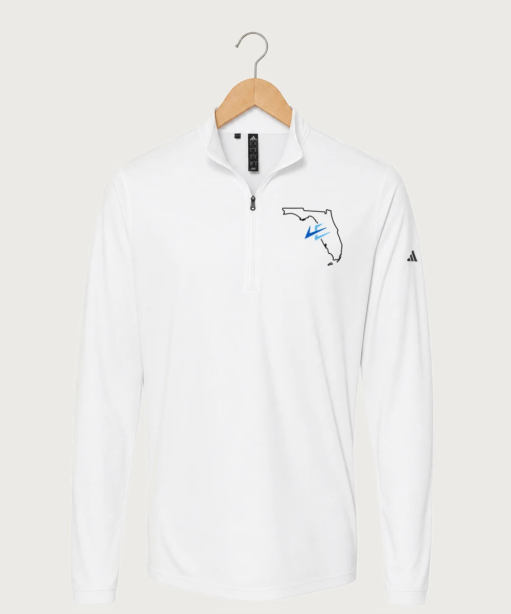Leading Edge Florida Team Store - White Men's Ultimate365 Lightweight Quarter-Zip Pullover