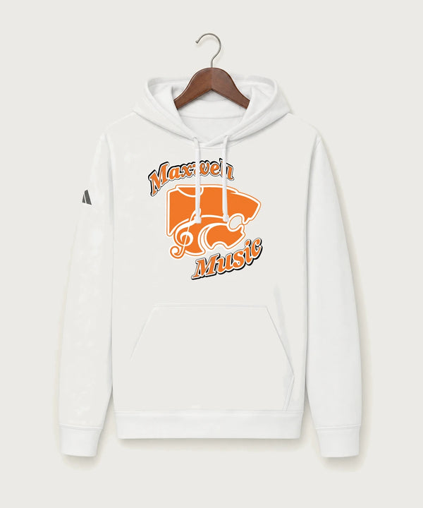 Maxwell High School Music (Instrumental) Team Store - White Unisex Fleece Hooded Sweatshirt