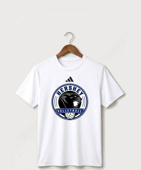 Hershey High School Volleyball Team Store - White/ Black Men's Pregame T-Shirt