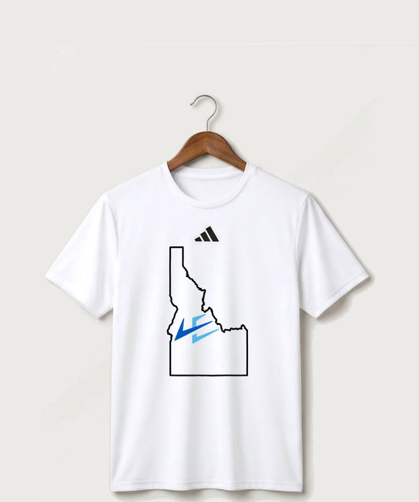 Leading Edge Idaho Team Store - White/ Black Men's Pregame T-Shirt