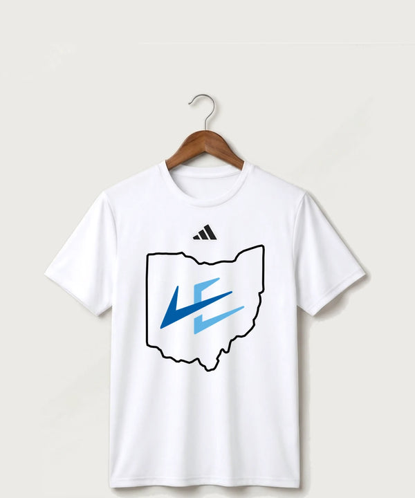 Leading Edge Ohio Team Store - White/ Black Men's Pregame T-Shirt