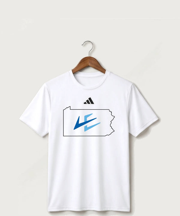 Leading Edge Pennsylvania Team Store - White/ Black Men's Pregame T-Shirt
