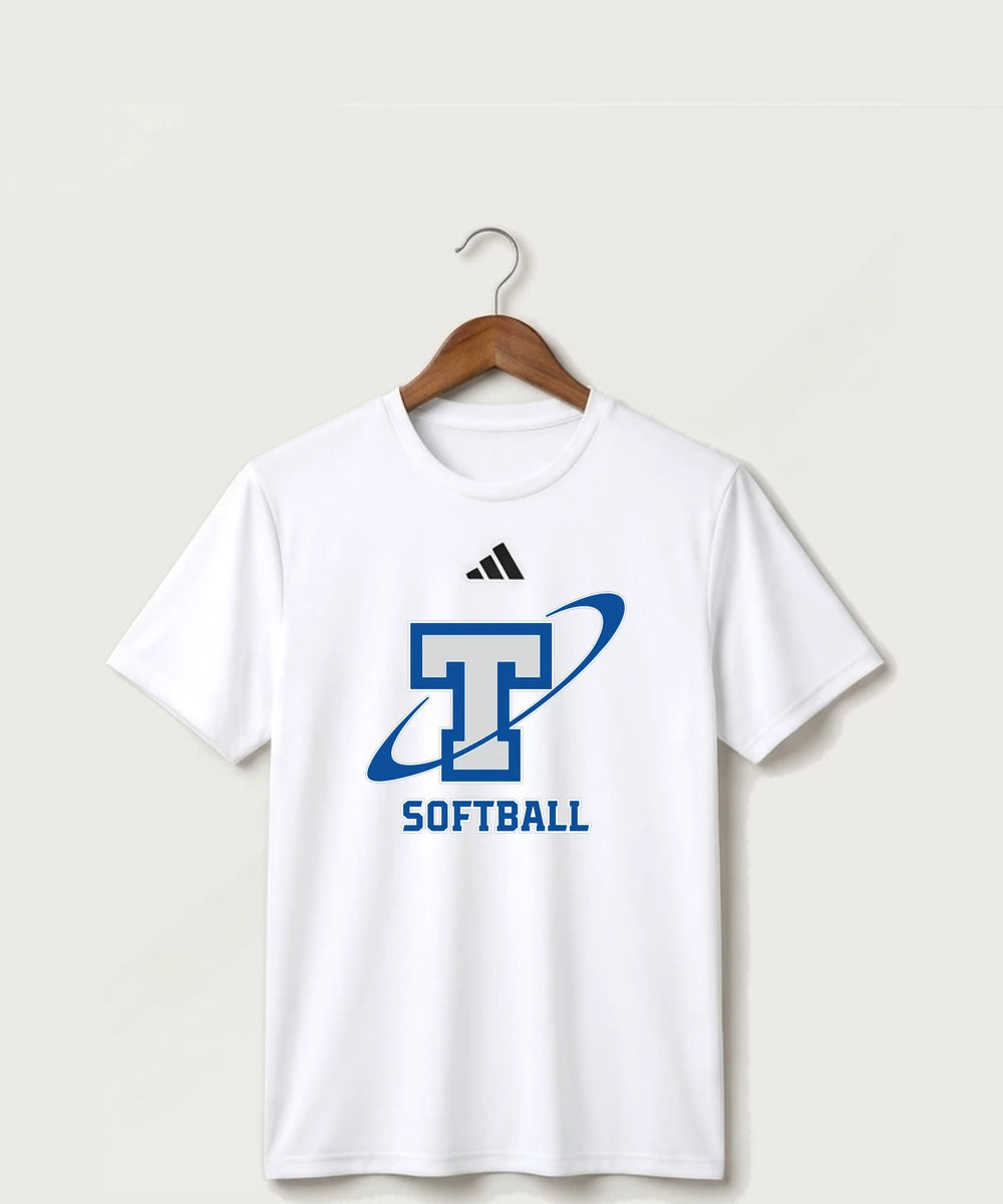 Papillion La Vista South Titan Softball Team Store - White/ Black Men's Pregame T-Shirt