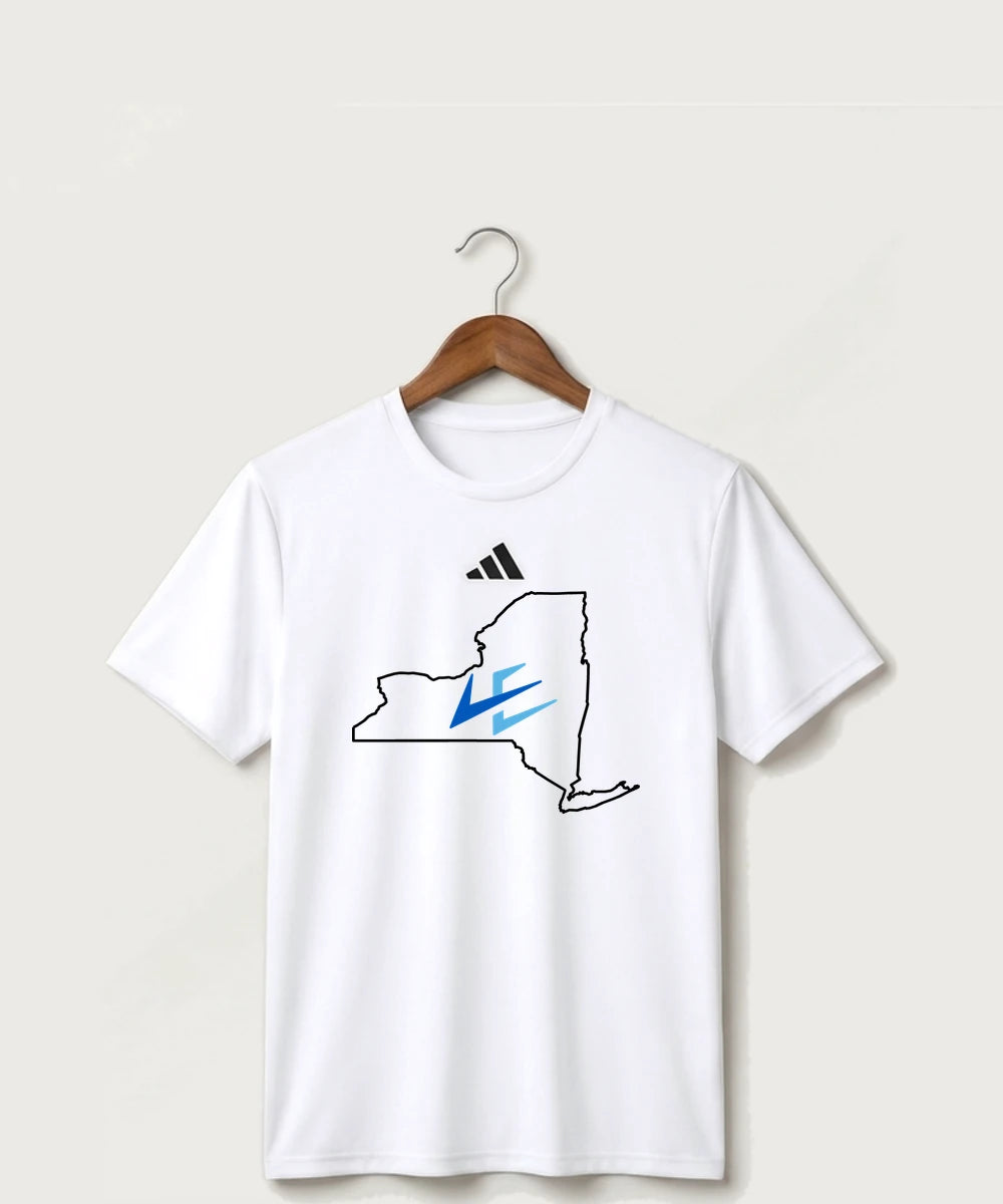Leading Edge New York Team Store - White/ Black Men's Pregame T-Shirt