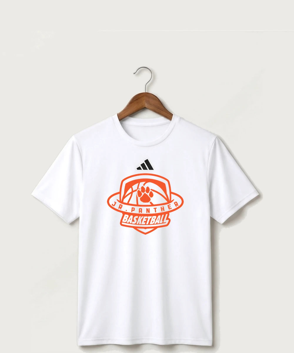 Jr Panther Basketball - White/ Black Men's Pregame T-Shirt