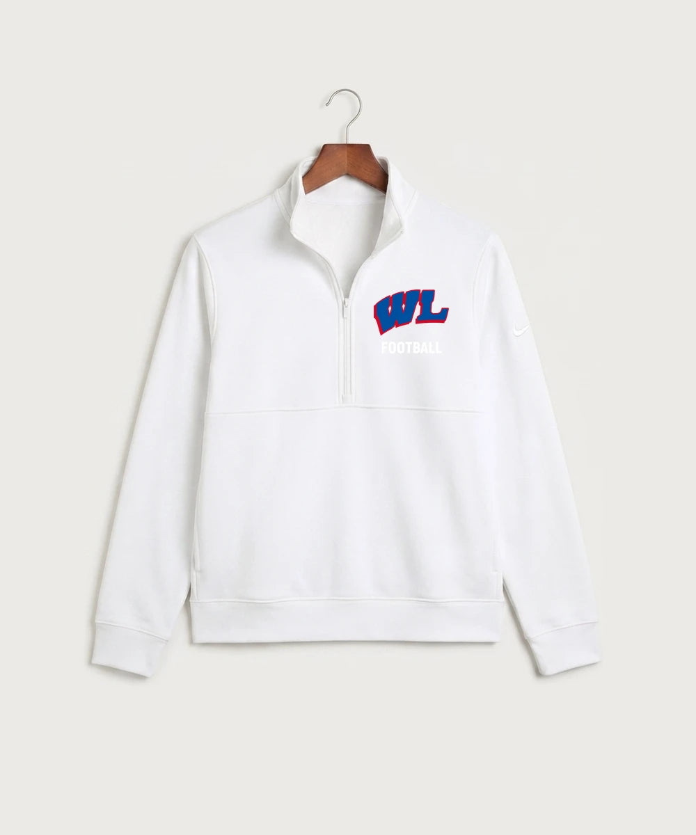 Codex Team Store E2E Cancel 20260921 - White Nike Club Fleece Sleeve Swoosh 1/2-Zip NKDX6718