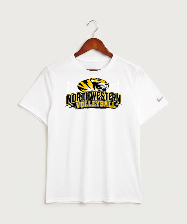 Northwestern Volleyball - White Nike Swoosh Sleeve rLegend Tee NKDX8730