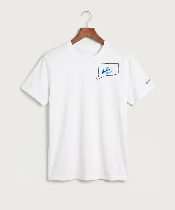 Leading Edge Connecticut Team Store - White Nike Swoosh Sleeve rLegend Tee NKDX8730