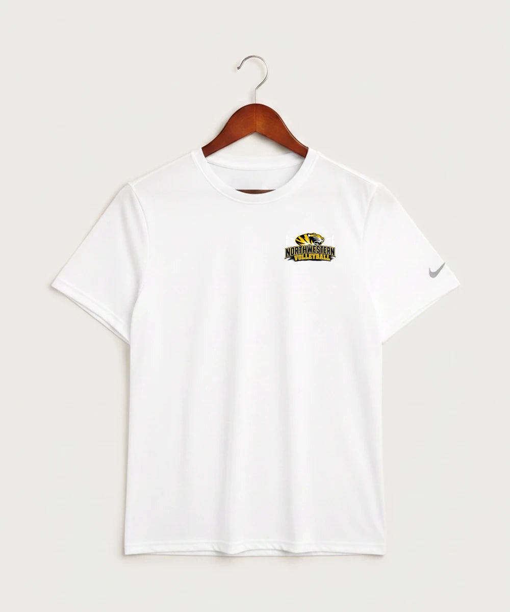 Northwestern Volleyball - White Nike Swoosh Sleeve rLegend Tee NKDX8730