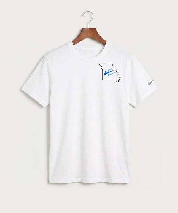 Leading Edge Missouri Team Store - White Nike Swoosh Sleeve rLegend Tee NKDX8730