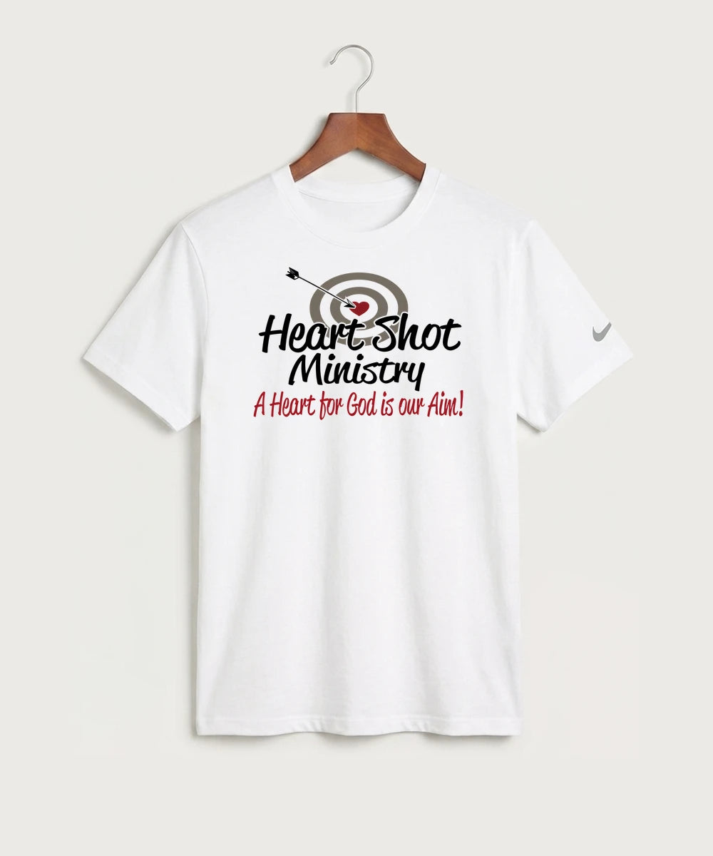 Heart Shot Ministry Archery Team Store - White Nike Swoosh Sleeve rLegend Tee NKDX8730