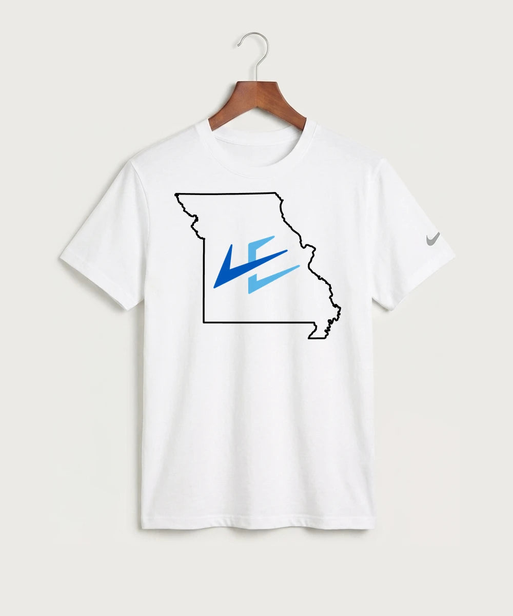 Leading Edge Missouri Team Store - White Nike Swoosh Sleeve rLegend Tee NKDX8730