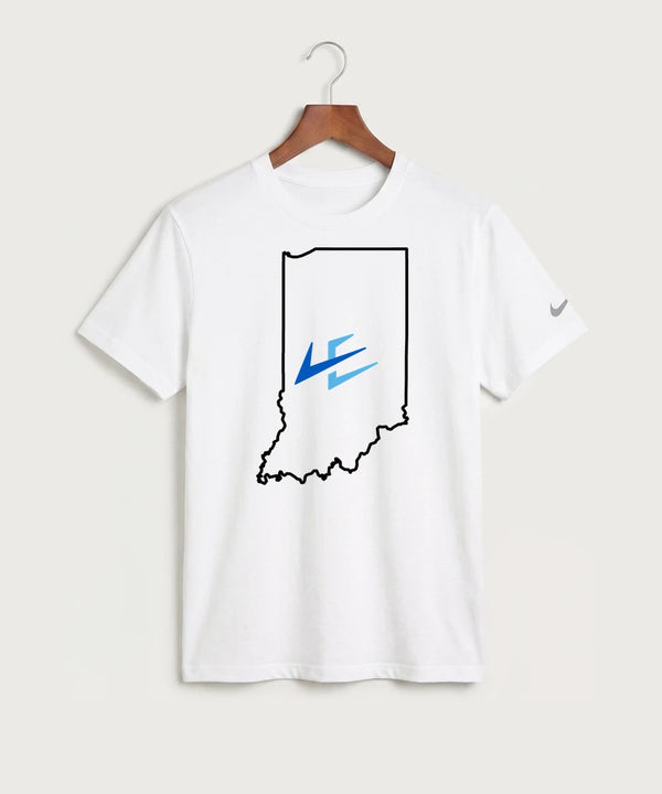 Leading Edge Indiana Team Store - White Nike Swoosh Sleeve rLegend Tee NKDX8730