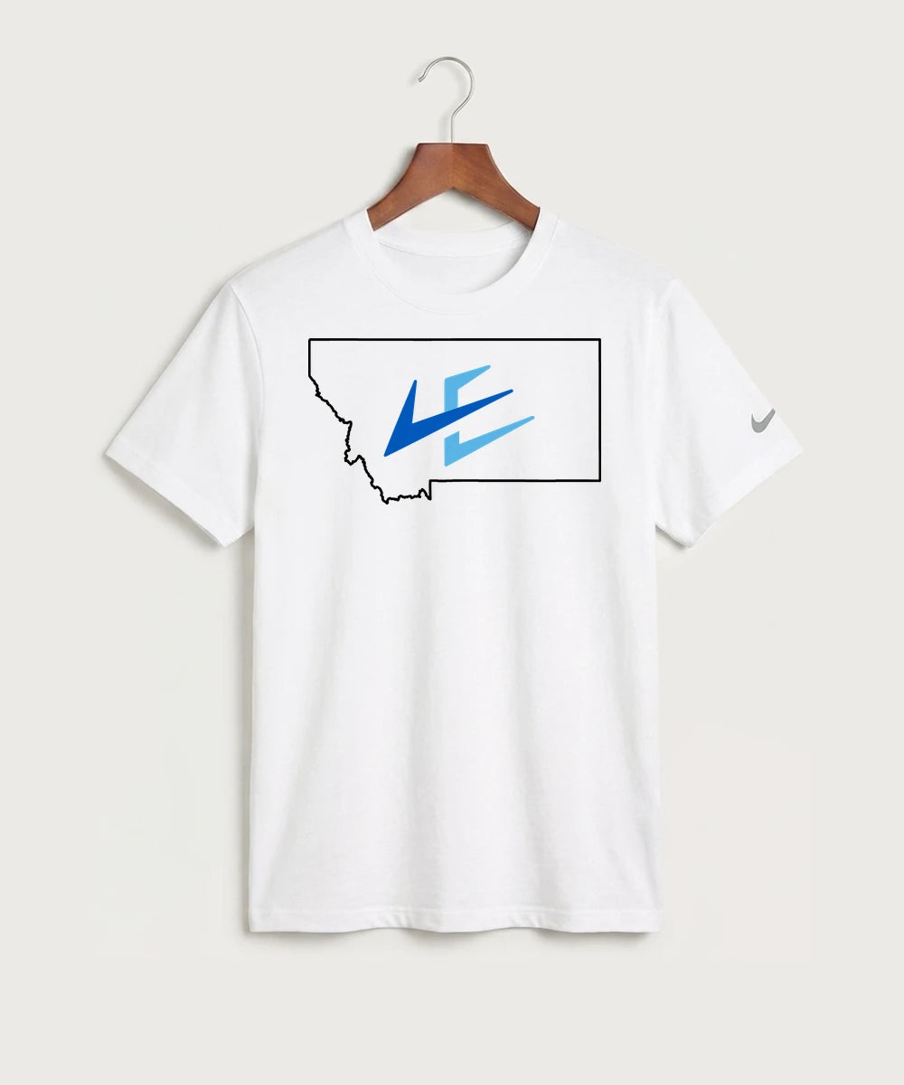 Leading Edge Montana Team Store - White Nike Swoosh Sleeve rLegend Tee NKDX8730