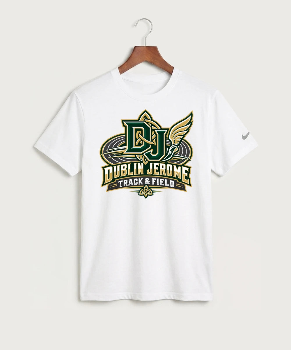 Dublin Jerome Track & Field Team Store - White Nike Swoosh Sleeve rLegend Tee NKDX8730