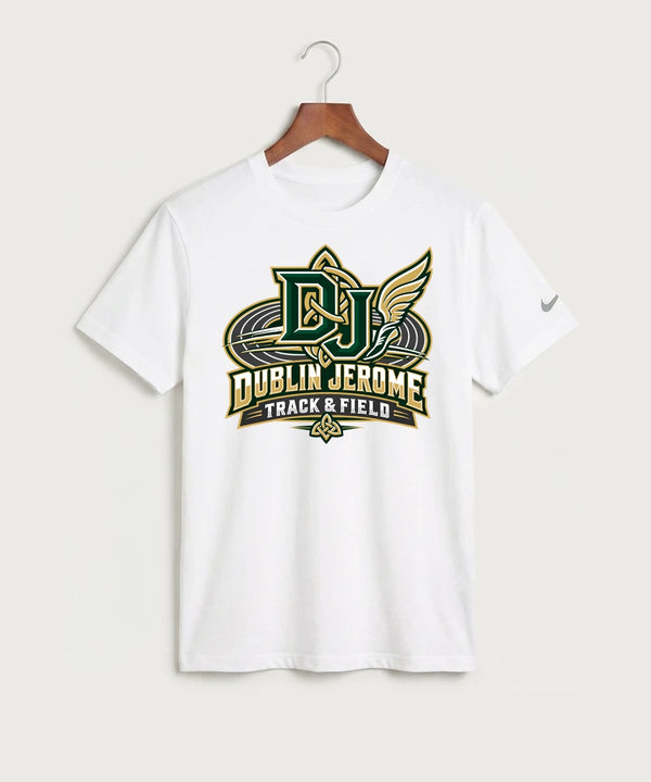Dublin Jerome Track & Field Team Store - White Nike Swoosh Sleeve rLegend Tee NKDX8730