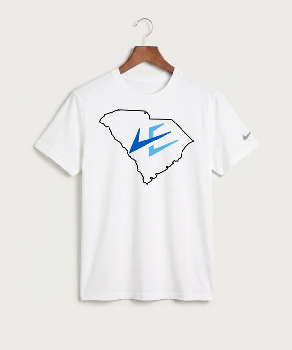 Leading Edge South Carolina Team Store - White Nike Swoosh Sleeve rLegend Tee NKDX8730
