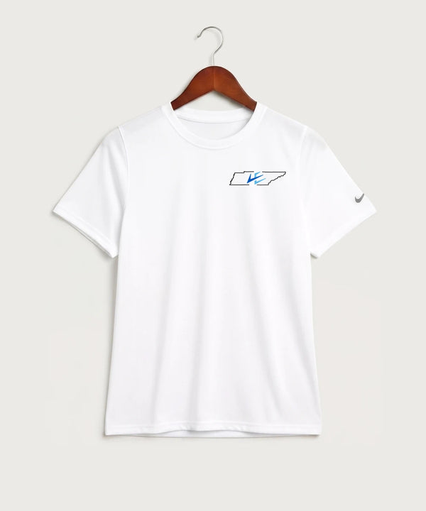 Leading Edge Tennessee Team Store - White Nike Youth Swoosh Sleeve rLegend Tee NKDX8787