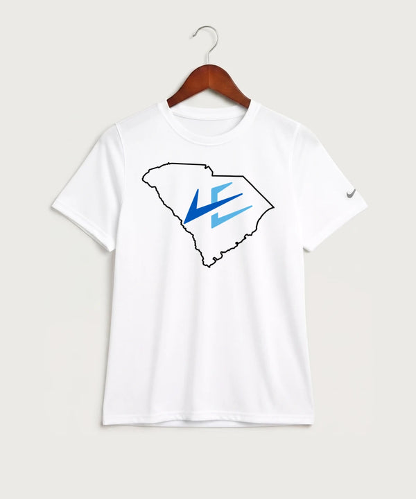 Leading Edge South Carolina Team Store - White Nike Youth Swoosh Sleeve rLegend Tee NKDX8787